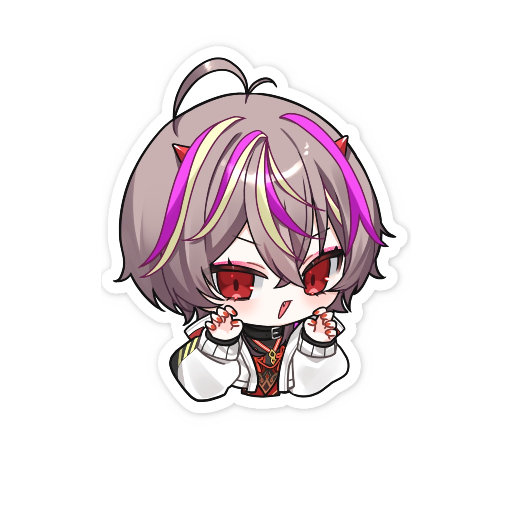 メラアカル 3年半記念 スマホステッカー いたずらなメラ