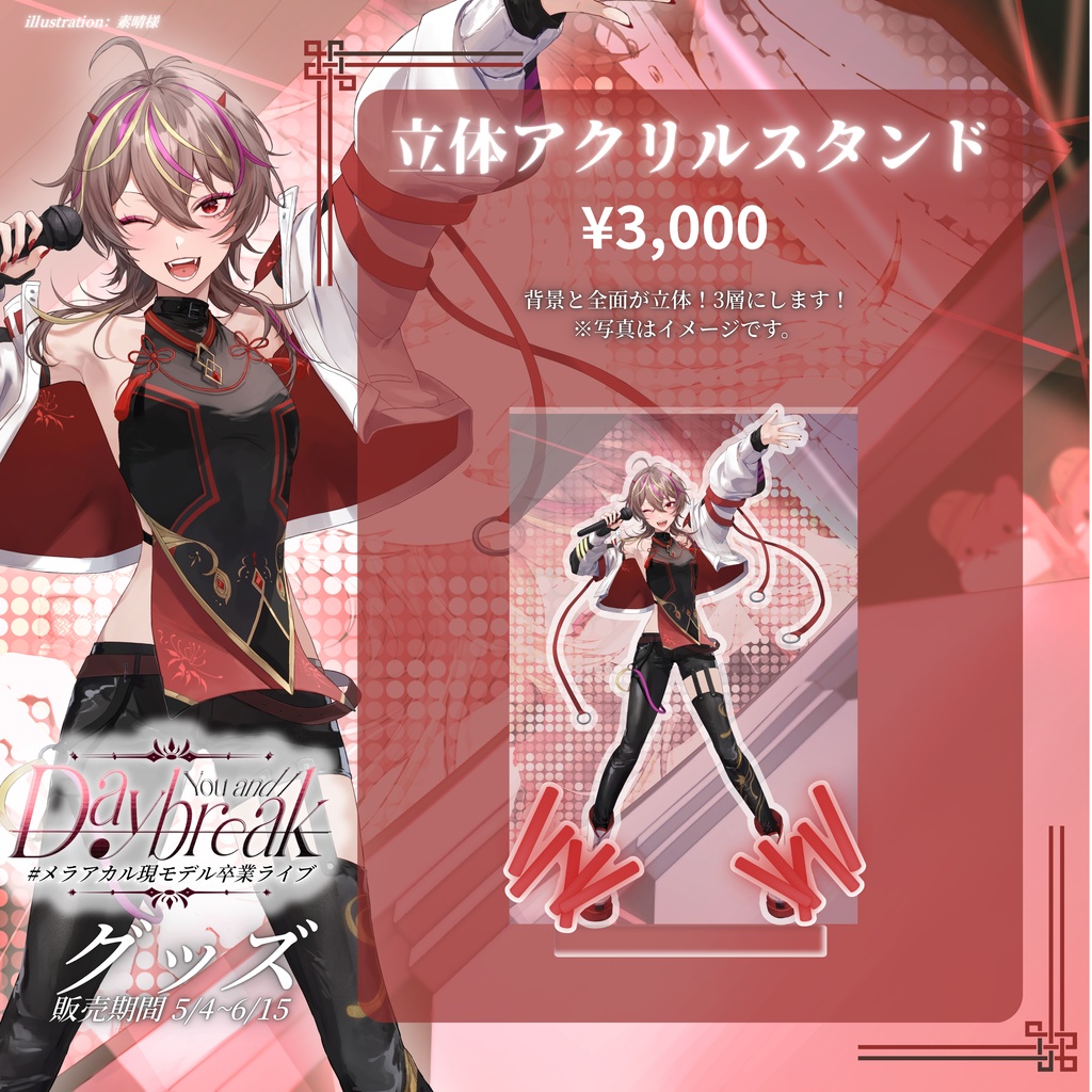 メラ・アカル　現モデル卒業ライブ　記念グッズ