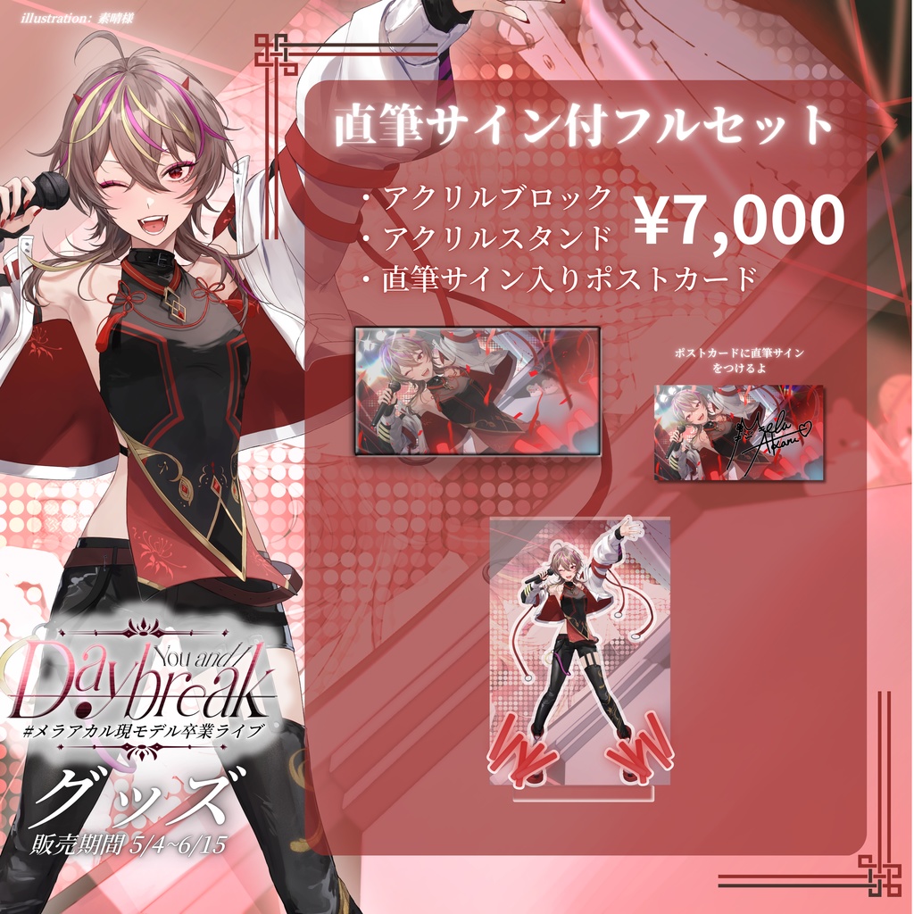 メラ・アカル　現モデル卒業ライブ　記念グッズ　全部セット