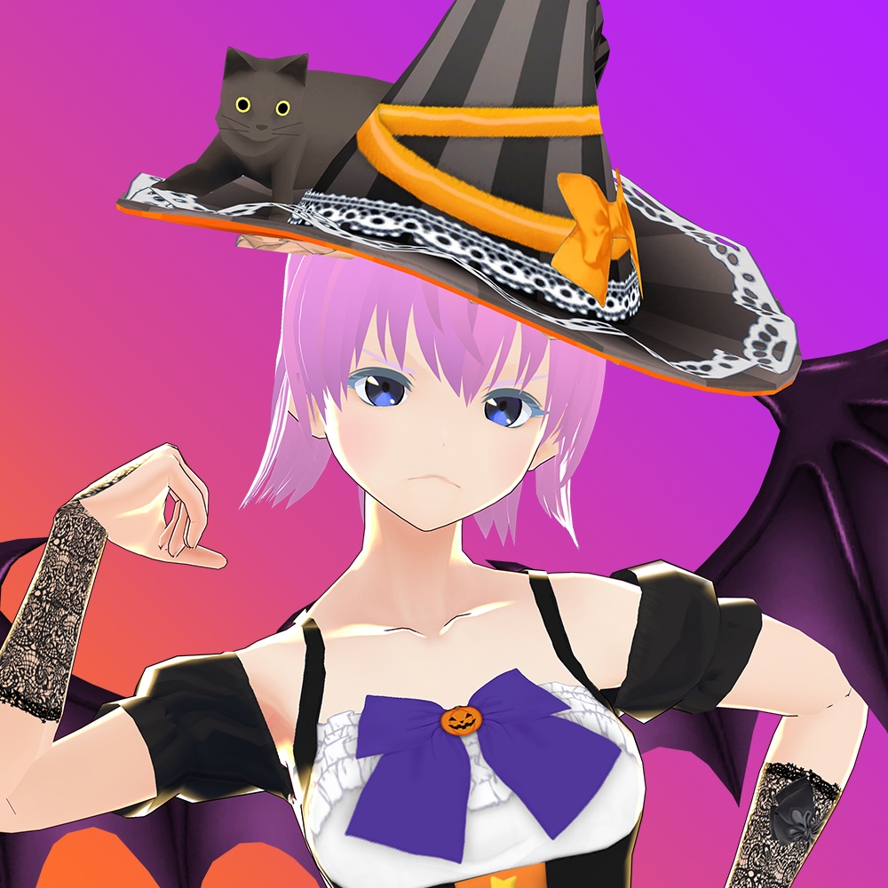 【VRoid Avatar】(female) lu_na_halloween ルーナ ハロウィン