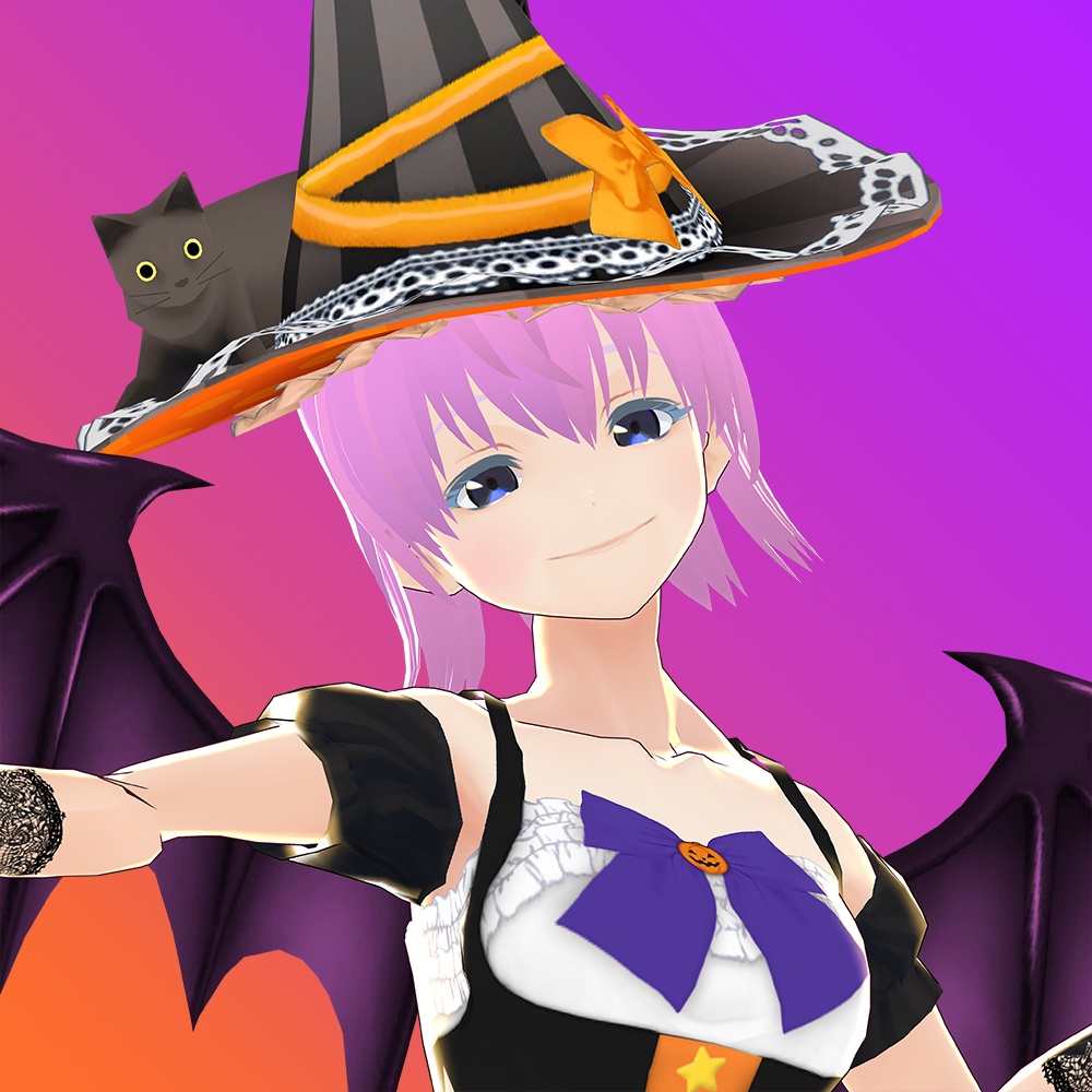 【VRoid Avatar】(female) lu_na_halloween ルーナ ハロウィン