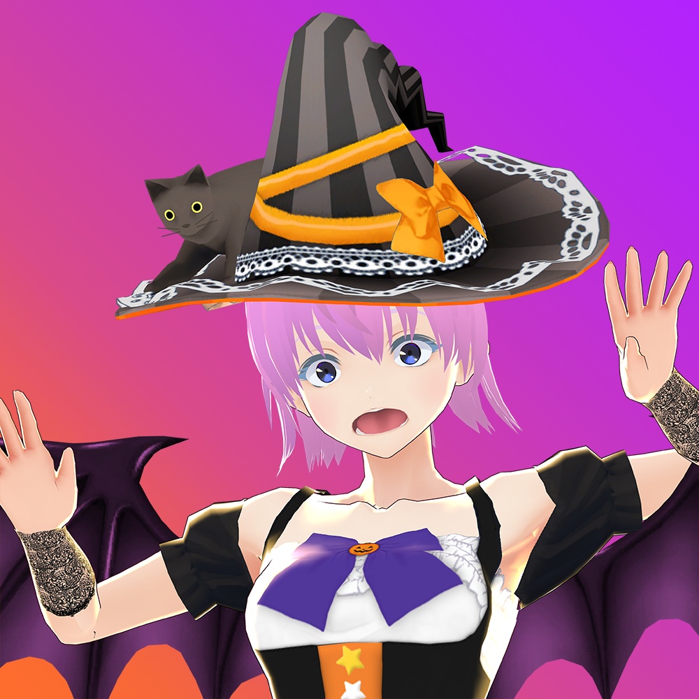 【VRoid Avatar】(female) lu_na_halloween ルーナ ハロウィン