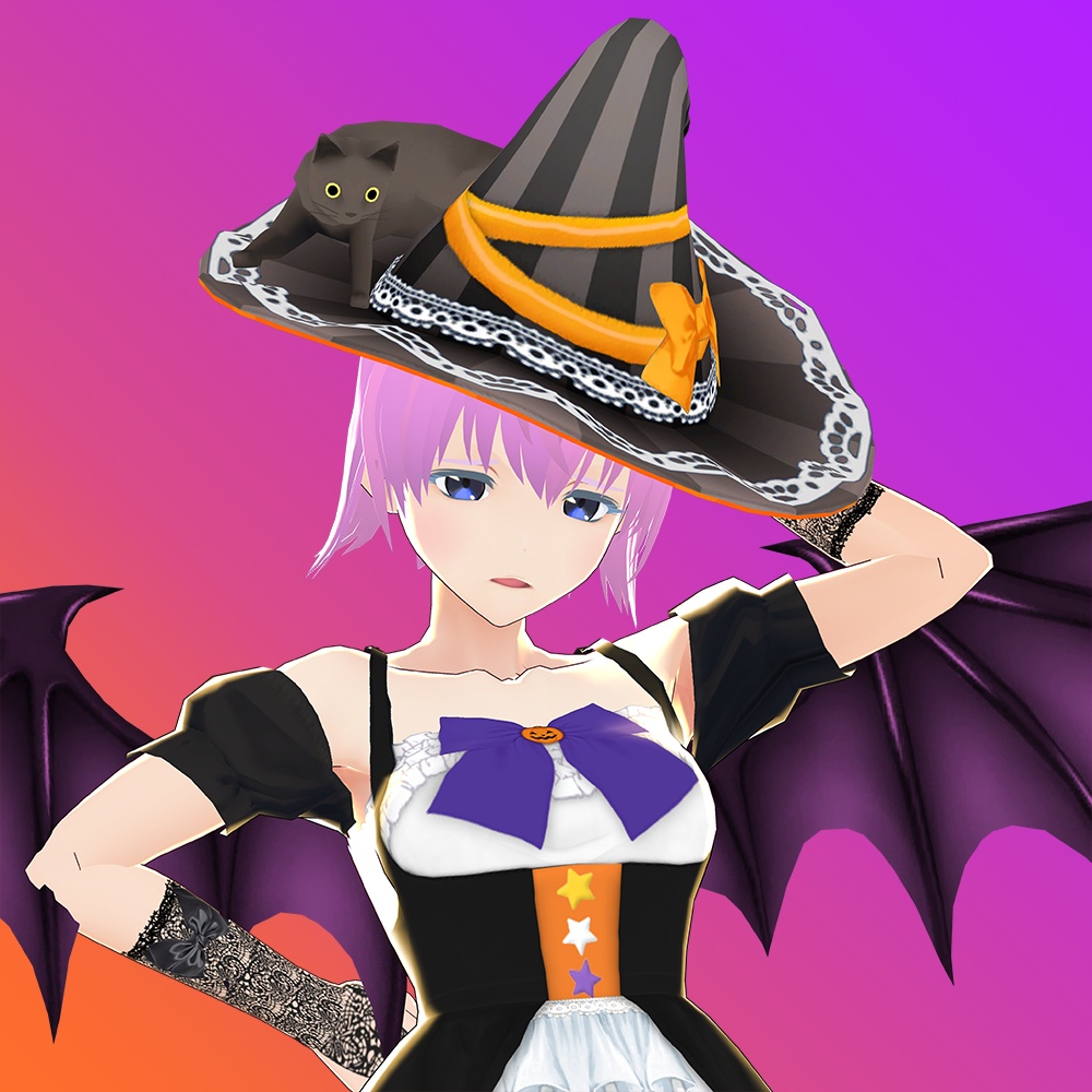 【VRoid Avatar】(female) lu_na_halloween ルーナ ハロウィン