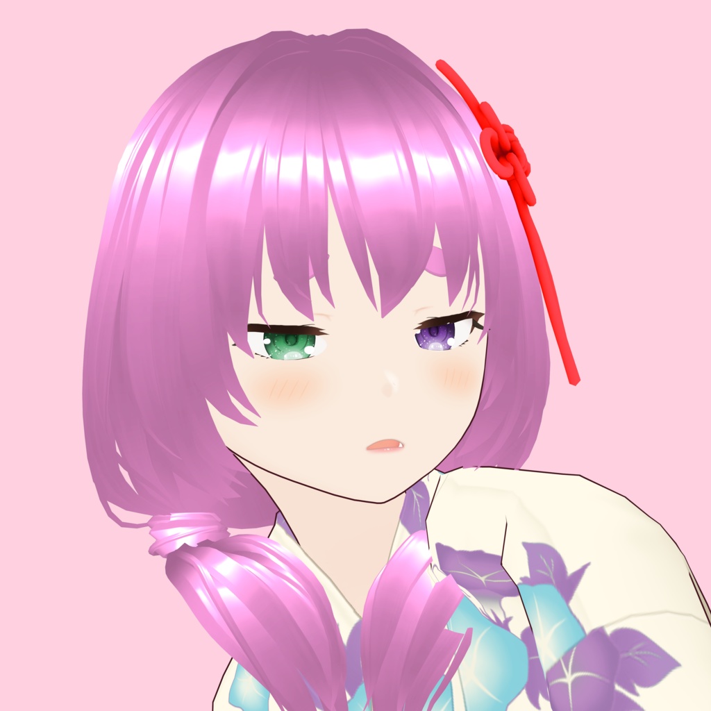 【VRoid Avatar】(female) momo_uduka_yukata 兎束 もも(浴衣)