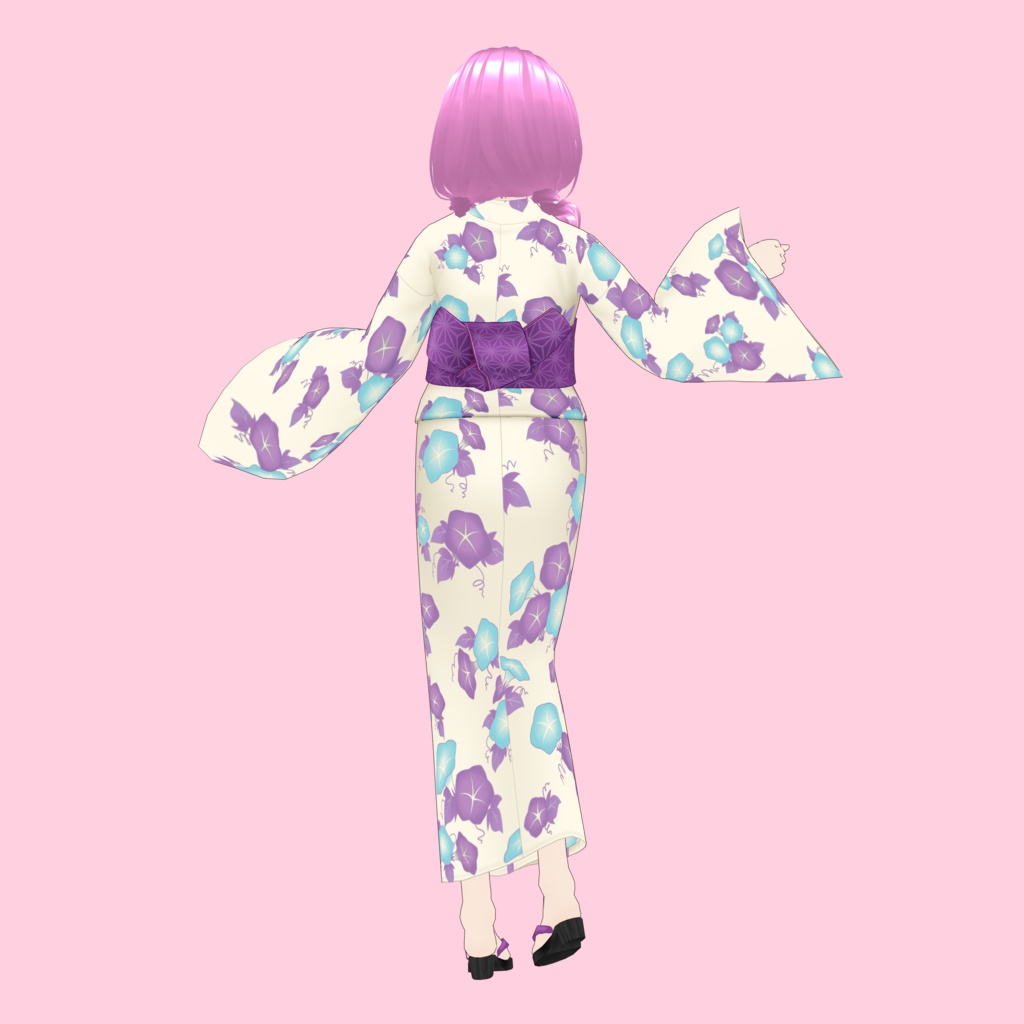 【VRoid Avatar】(female) momo_uduka_yukata 兎束 もも(浴衣)