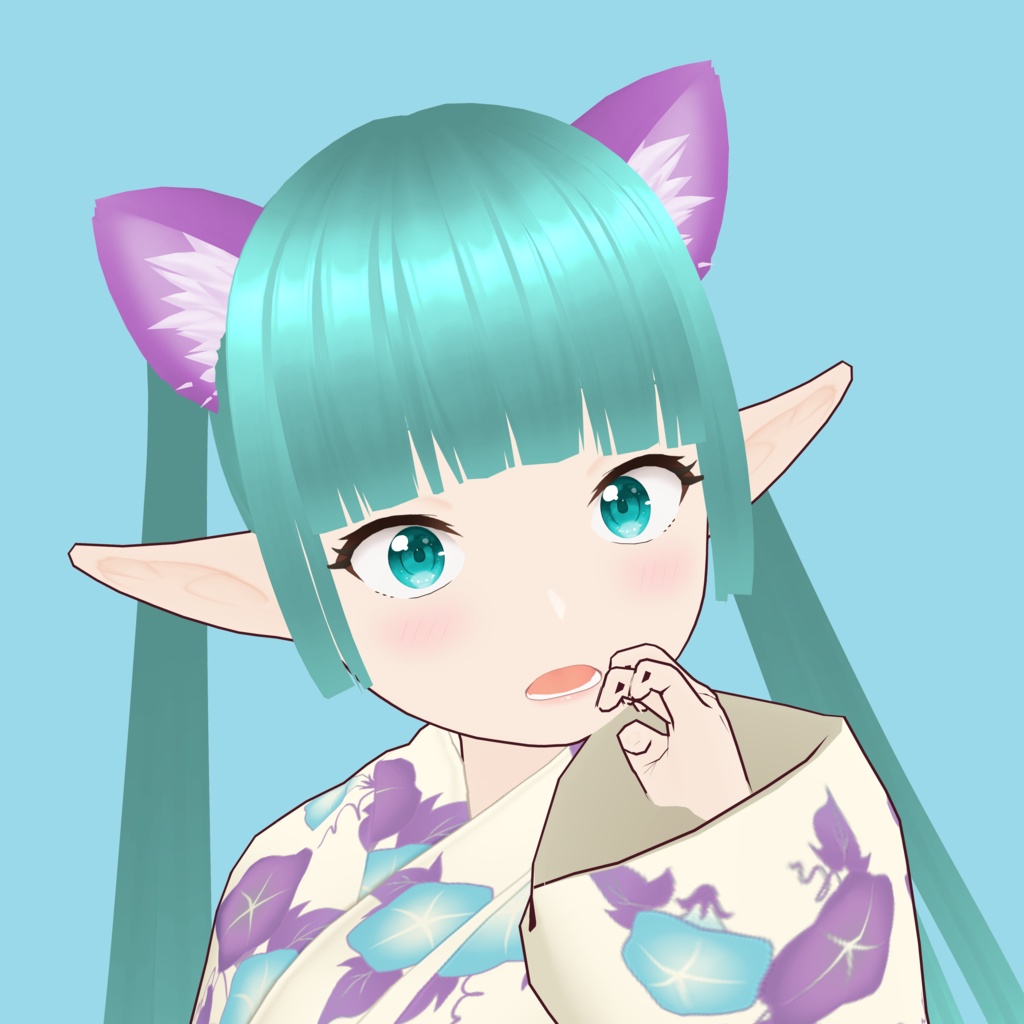 【VRoid Avatar】(female) mei_izumo_yukata 出雲 芽生(浴衣)