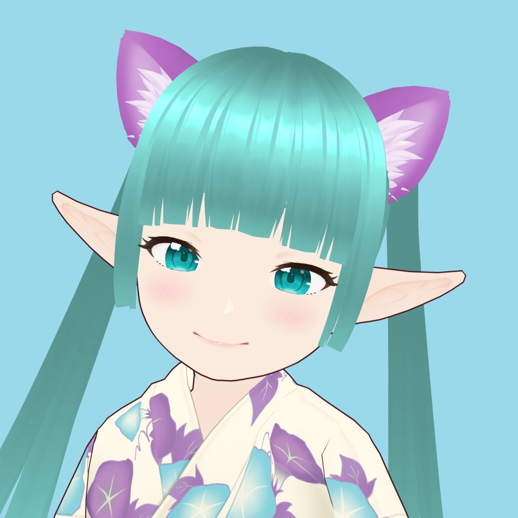 【VRoid Avatar】(female) mei_izumo_yukata 出雲 芽生(浴衣)
