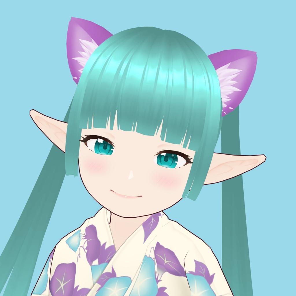 【VRoid Avatar】(female) mei_izumo_yukata 出雲 芽生（浴衣）