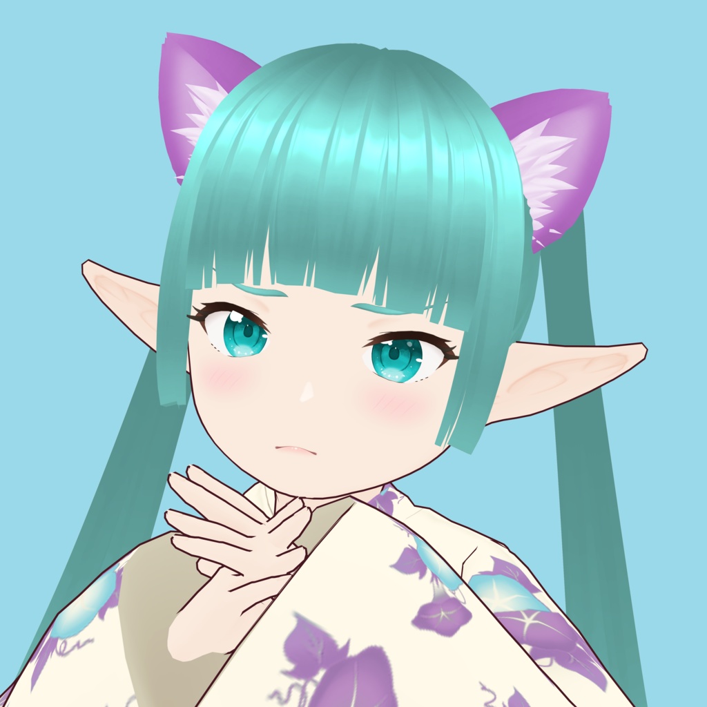 【VRoid Avatar】(female) mei_izumo_yukata 出雲 芽生(浴衣)