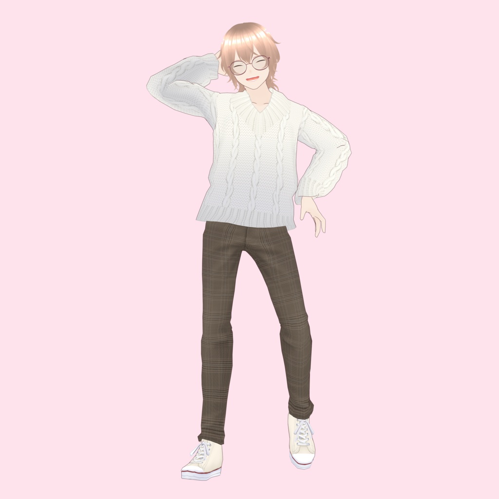 【VRoid Avatar】(male) yuito_yana_megane 矢名 唯斗 (眼鏡)