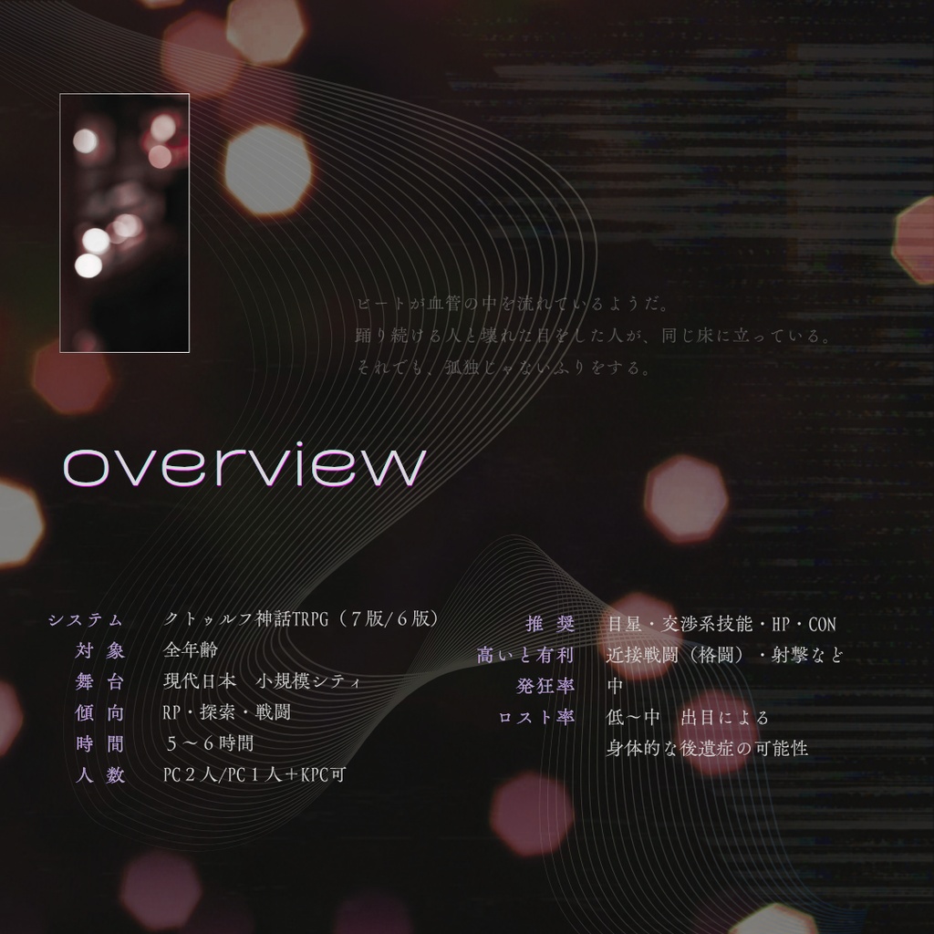 CoCシナリオ『AFTER-HOURS』SPLL:E188579