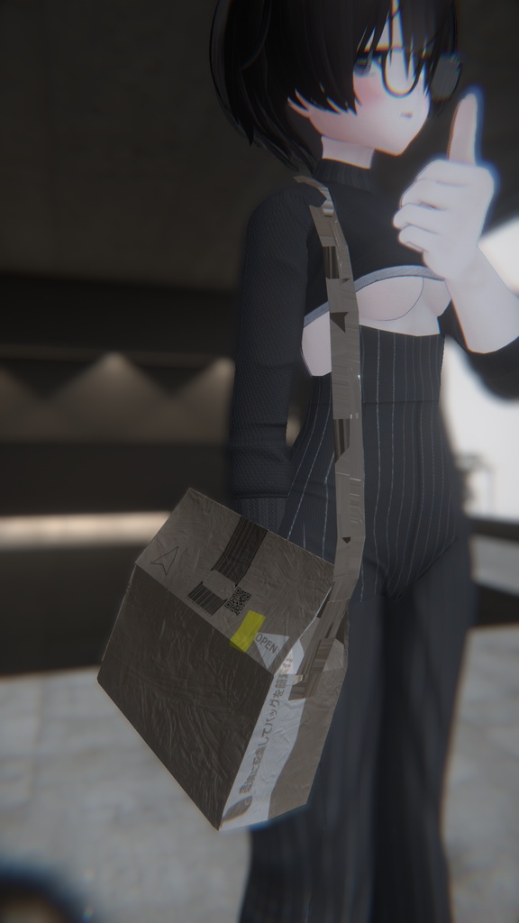 Am◯zon紙袋風ショルダーバッグ【VRChat想定】