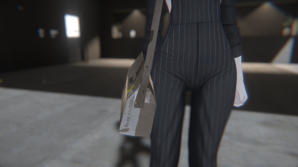 Am◯zon紙袋風ショルダーバッグ【VRChat想定】