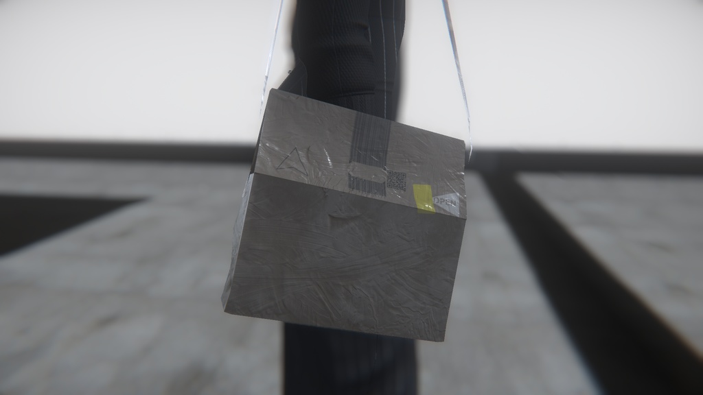 Am◯zon紙袋風ショルダーバッグ【VRChat想定】