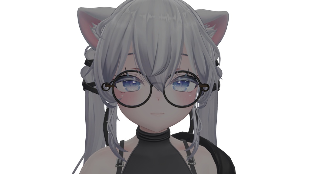 【VRC想定】うさんくさいおしゃれ丸眼鏡【ラウンド型】