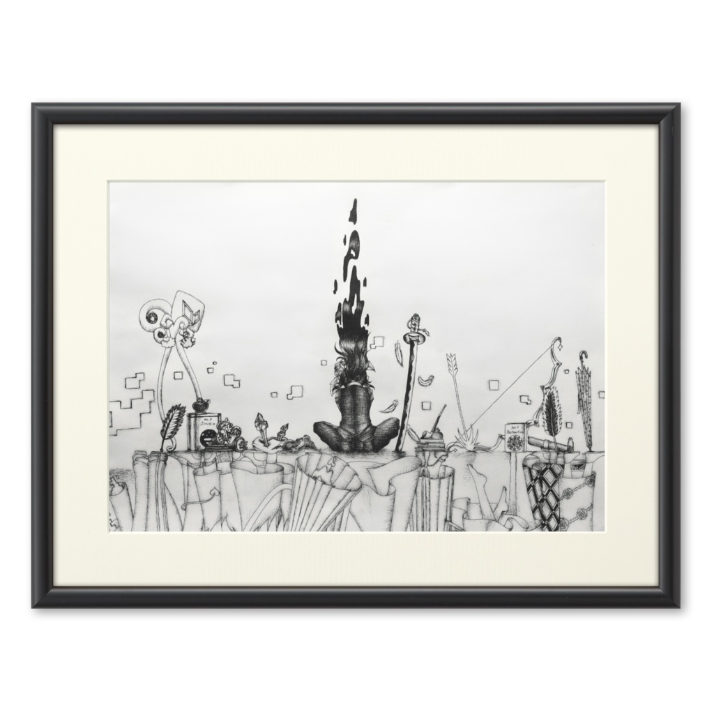 「Alone」複製画