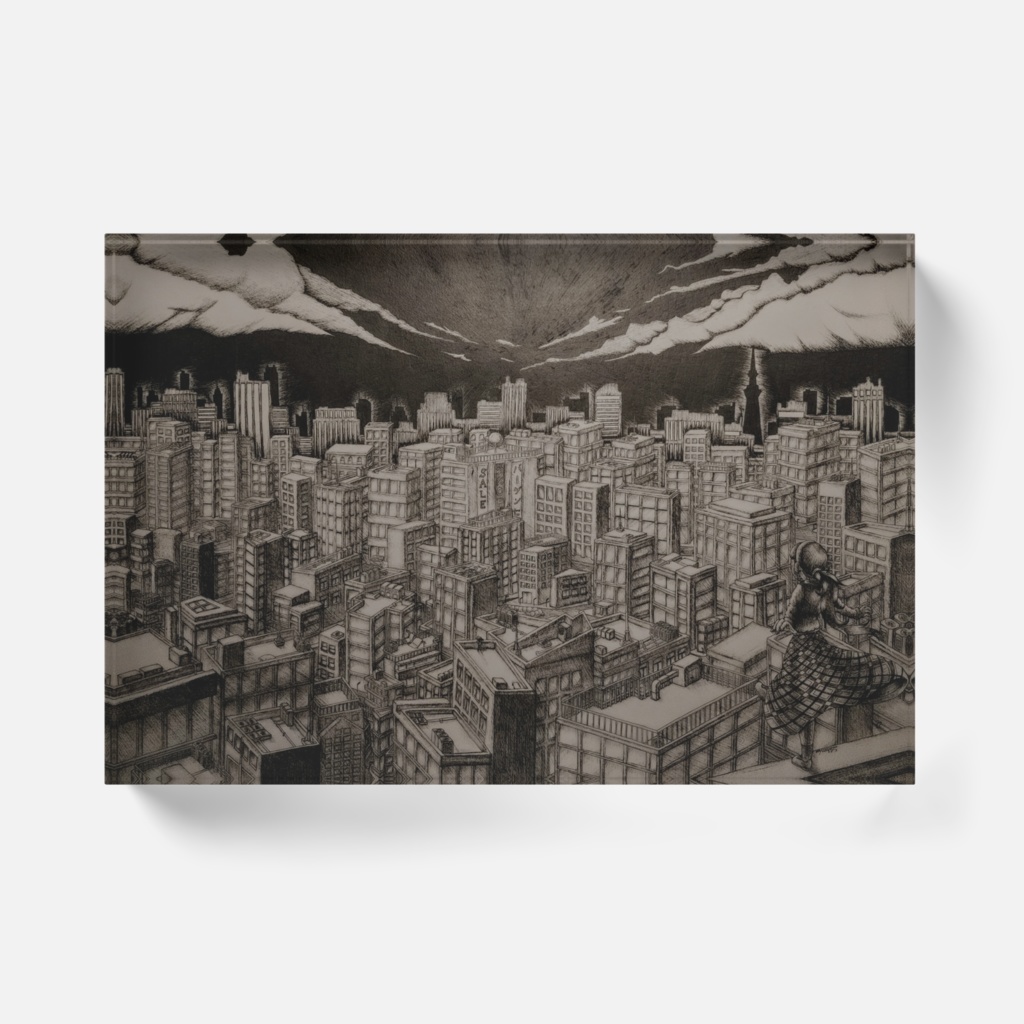 「新しい朝へ」アクリルブロック