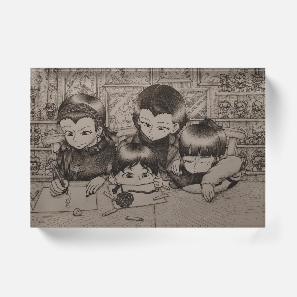 「精算」アクリルブロック