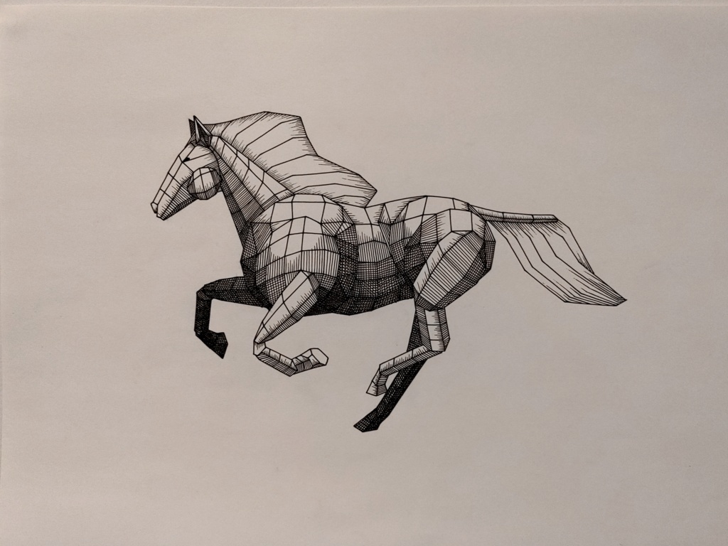 ポリゴン動物「ウマ」