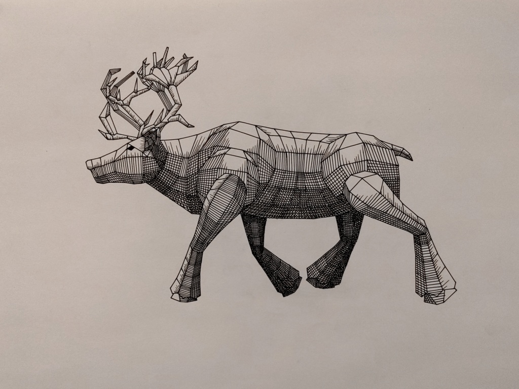 ポリゴン動物「トナカイ」