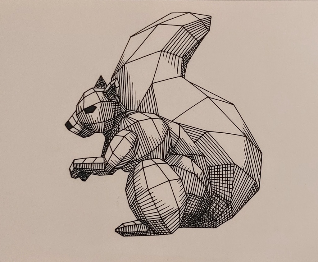 ポリゴン動物「リス」