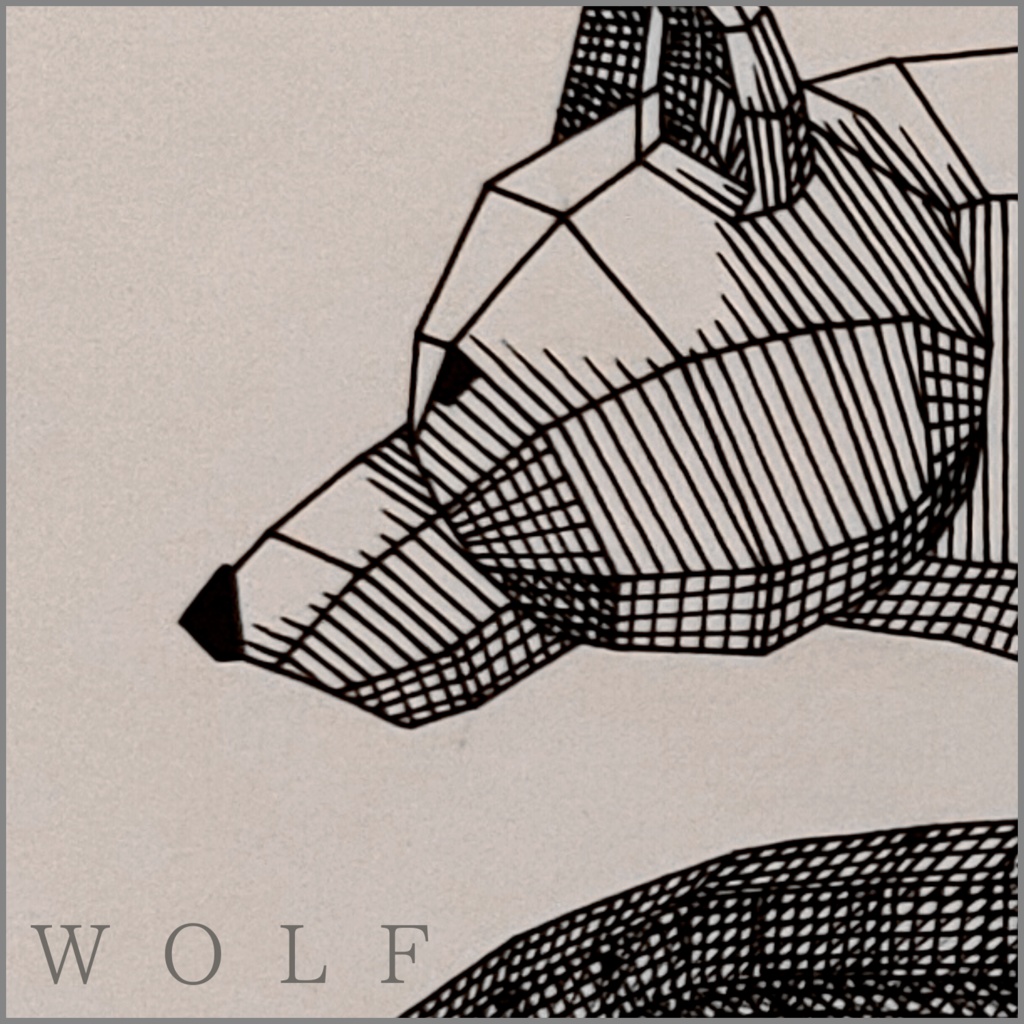 ポリゴン動物「オオカミ」