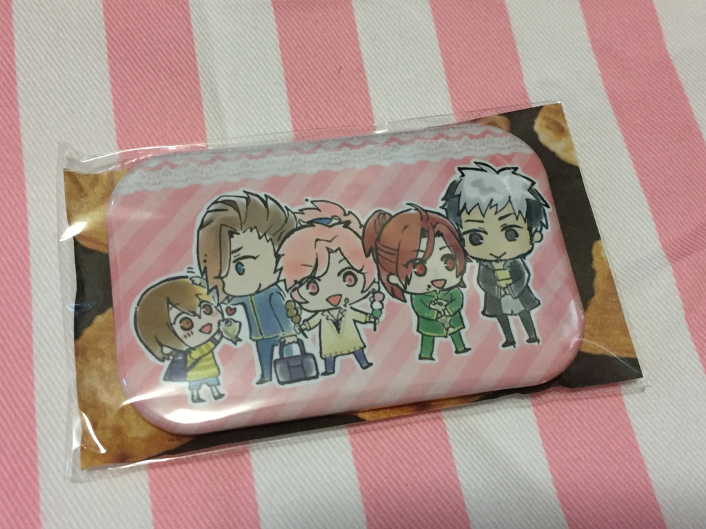 ◆現代っ子 遙か5・遙か6 下天の華 長方形缶バッジ