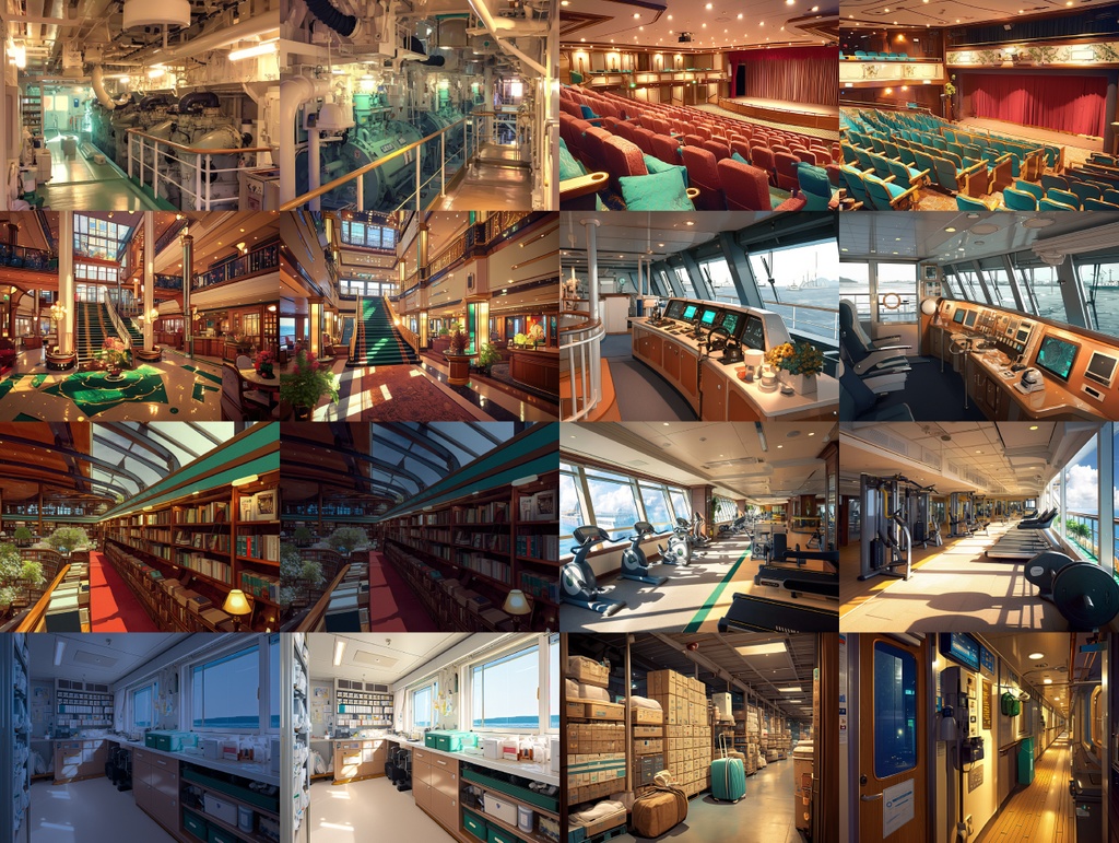 【TRPG背景素材】豪華客船 45枚パック