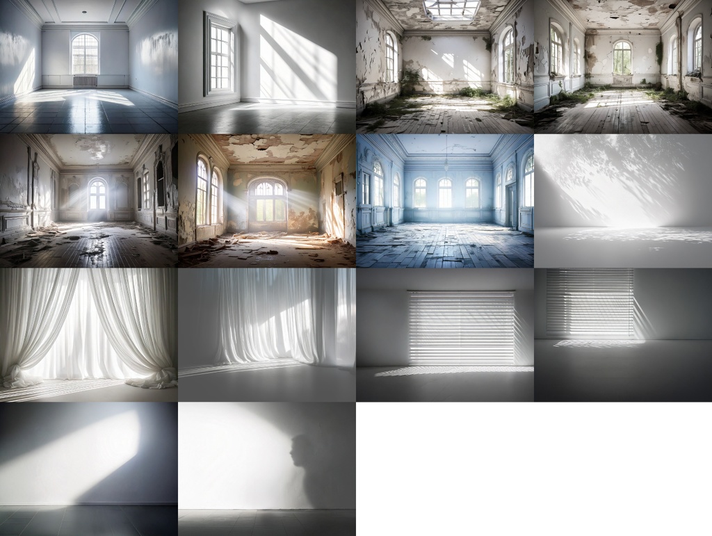 【TRPG背景素材】白い部屋 30枚パック