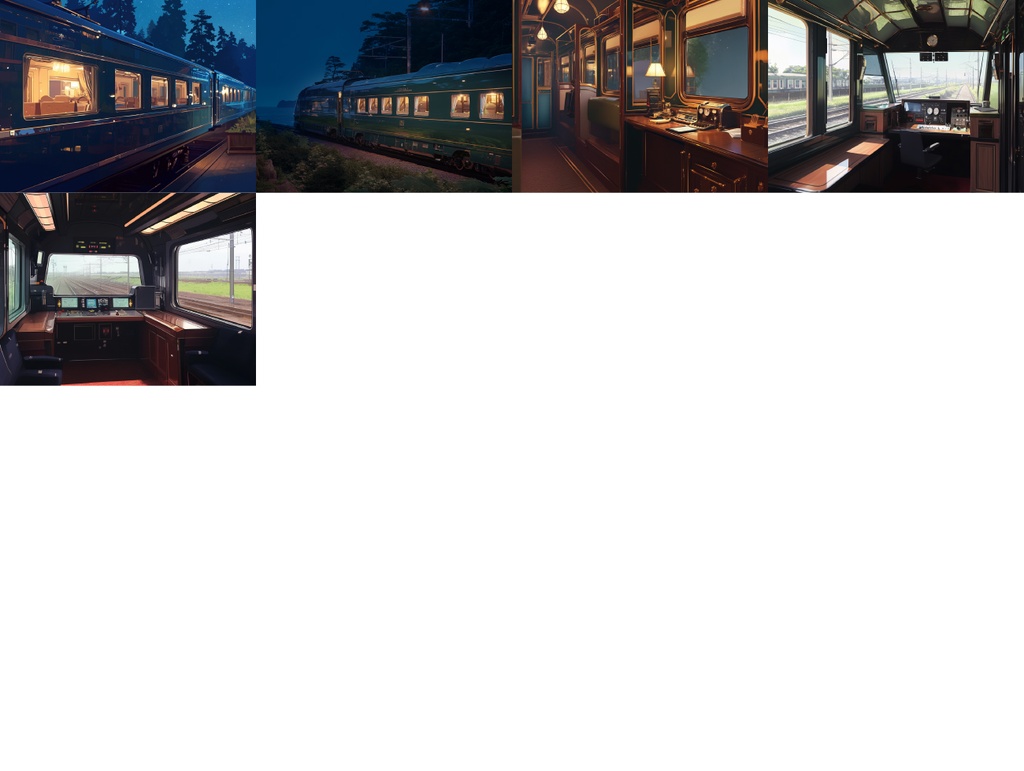 【TRPG背景素材】豪華寝台列車 53枚パック