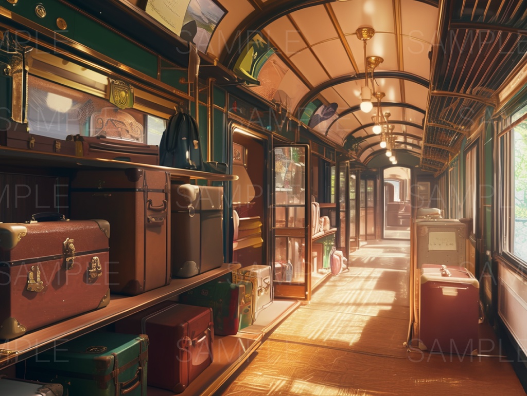 【TRPG背景素材】豪華寝台列車 53枚パック