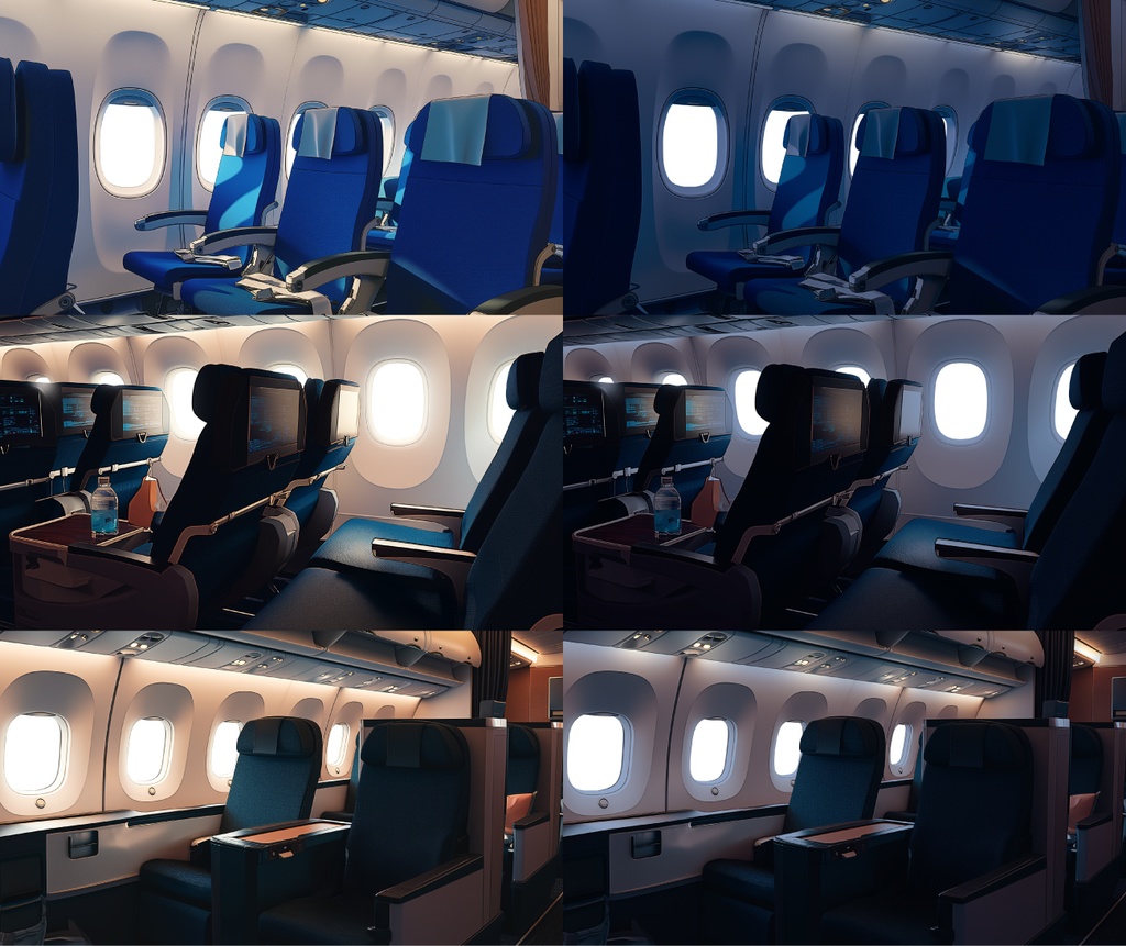 【窓だけ透過】列車・旅客機 20枚パック|差分あり