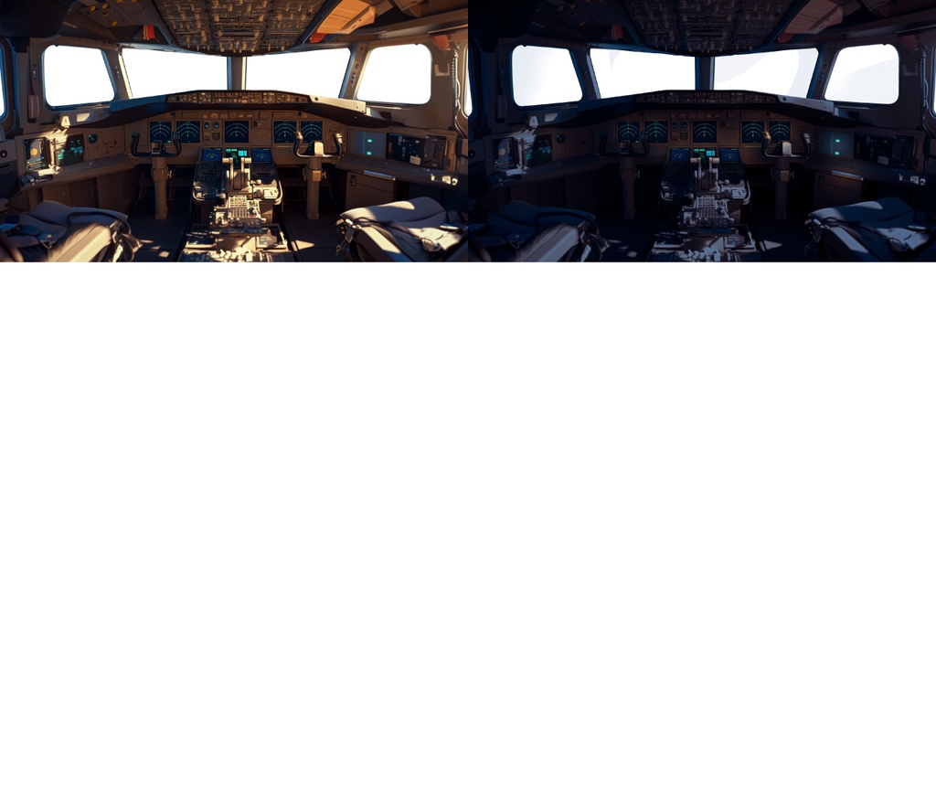 【窓だけ透過】列車・旅客機 20枚パック|差分あり