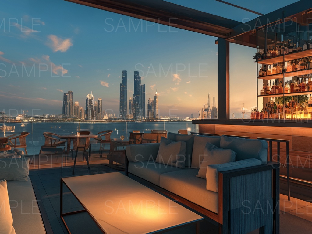 【背景素材】ルーフトップバー 25枚パック