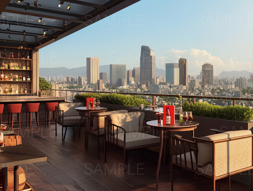 【背景素材】ルーフトップバー 25枚パック