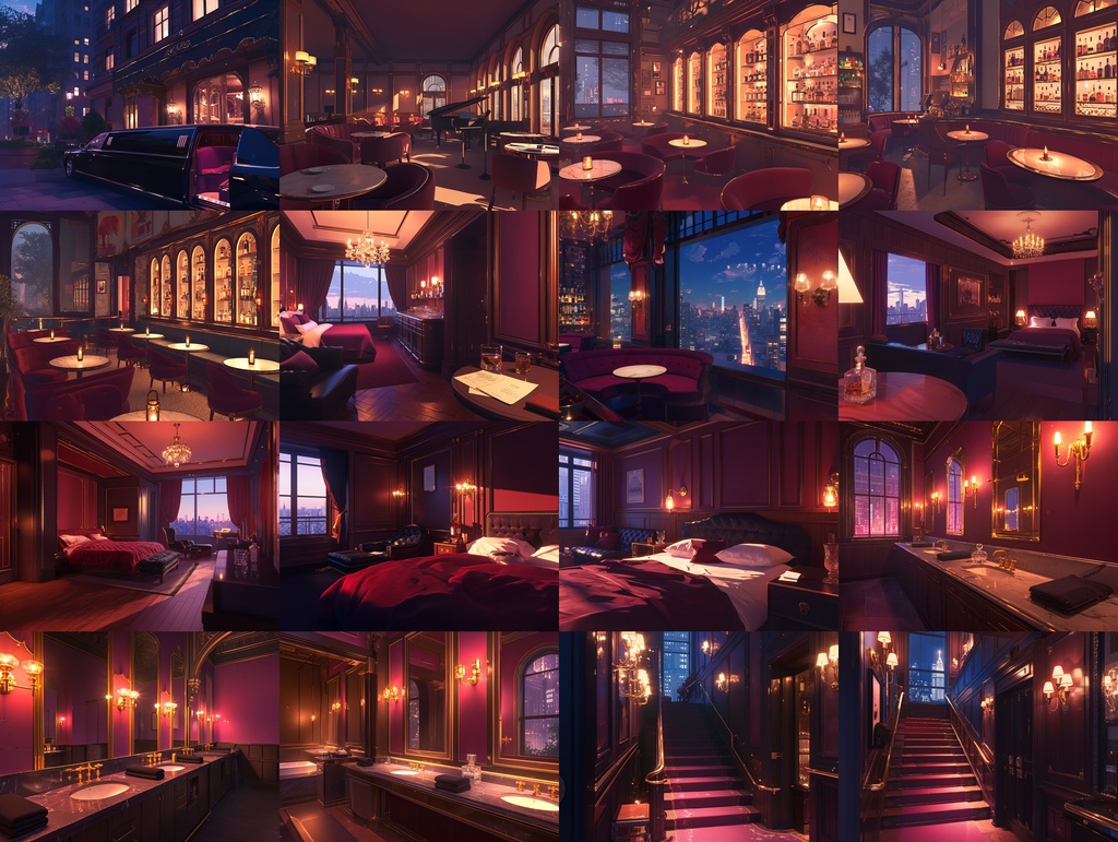 【TRPG背景素材】ニューヨーク 会員制BAR 70枚パック