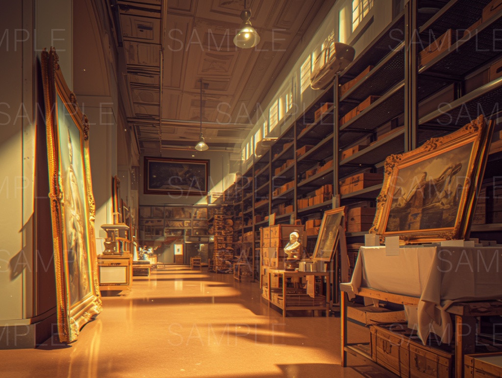 【TRPG背景素材】夜の美術館 55点|Night Museum