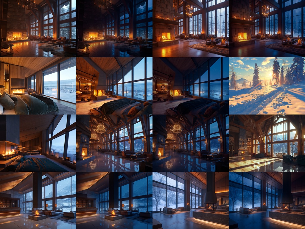 【背景126枚】雪山の高級ホテル・コテージ・スキー場|Ski resort