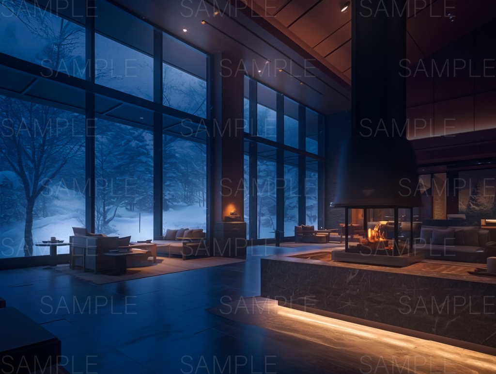 【背景126枚】雪山の高級ホテル・コテージ・スキー場|Ski resort