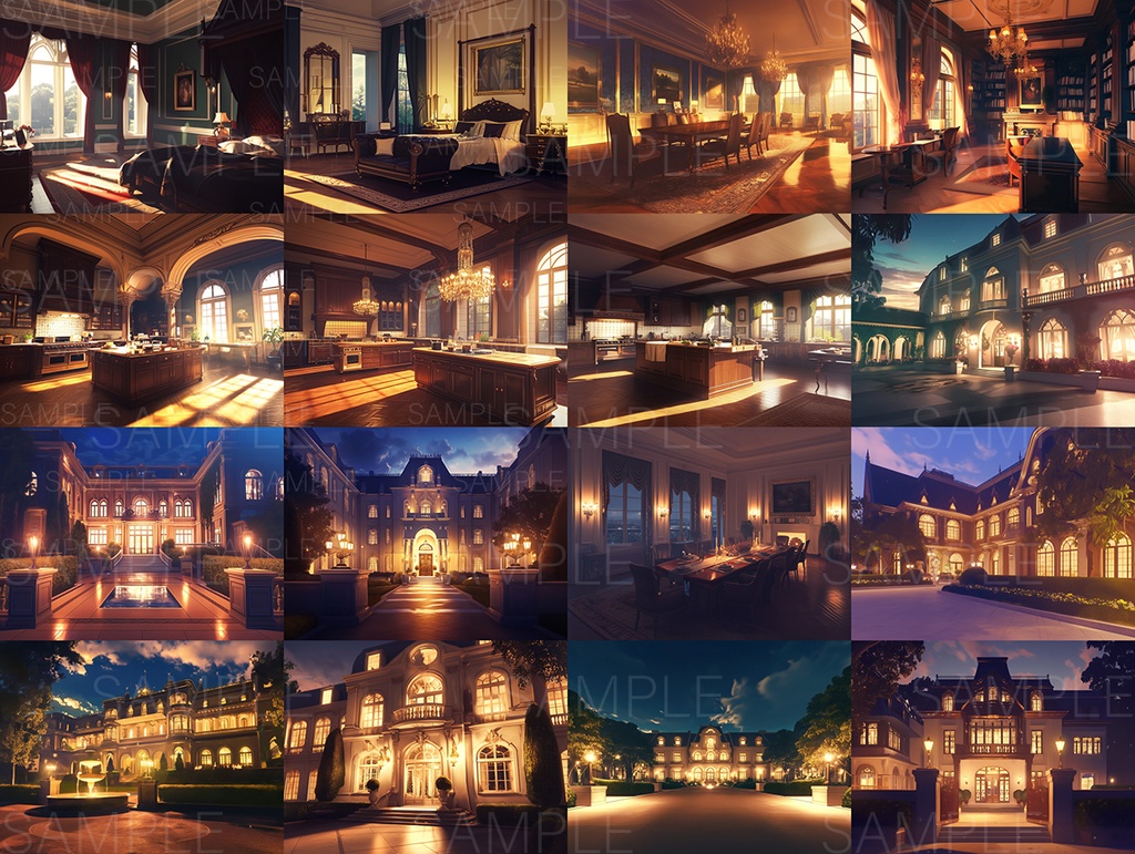 【背景130枚】洋館|TRPG / CoC / ココフォリア|Mansion Background Pack