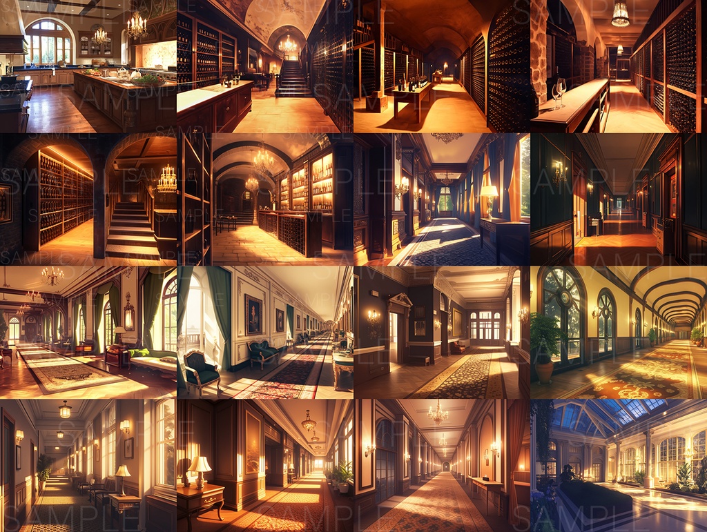 【背景130枚】洋館|TRPG / CoC / ココフォリア|Mansion Background Pack