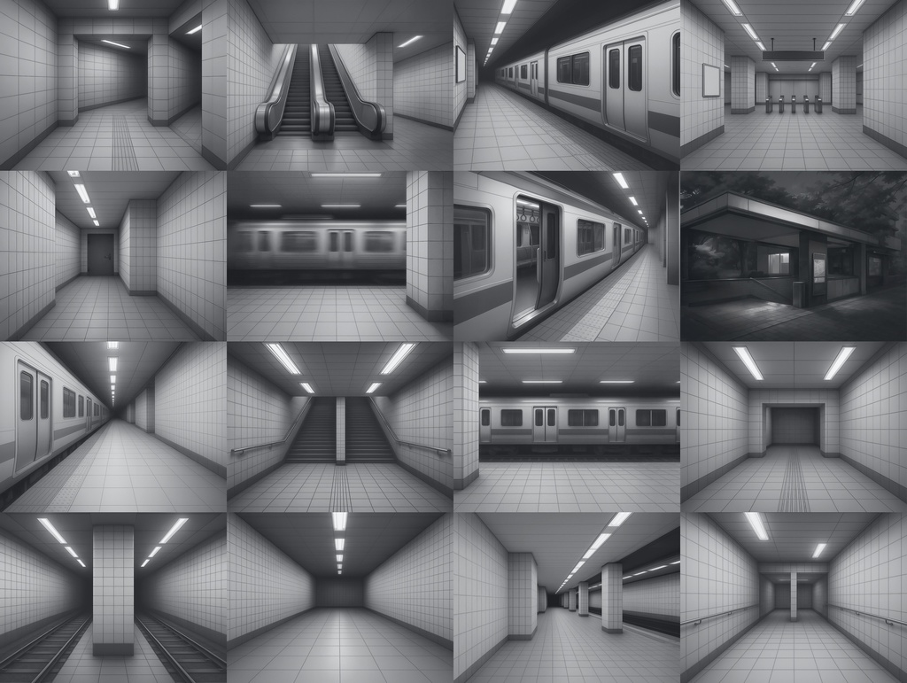 【背景45枚】地下鉄|TRPG / CoC / ココフォリア|Subway Background Pack