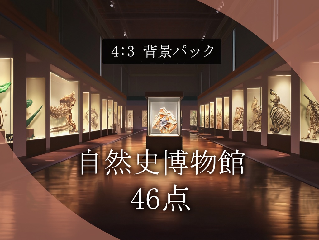 【背景46枚】自然史博物館|Natural History Museum Background Pack