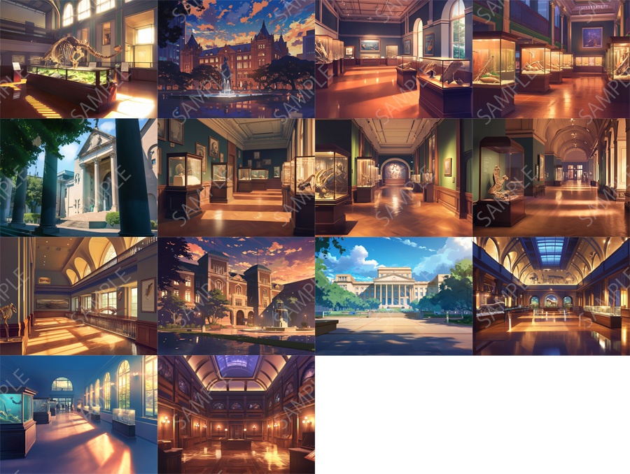 【背景46枚】自然史博物館|Natural History Museum Background Pack