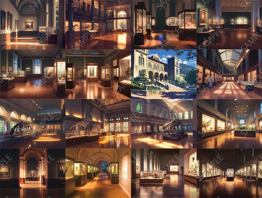 【背景46枚】自然史博物館|Natural History Museum Background Pack