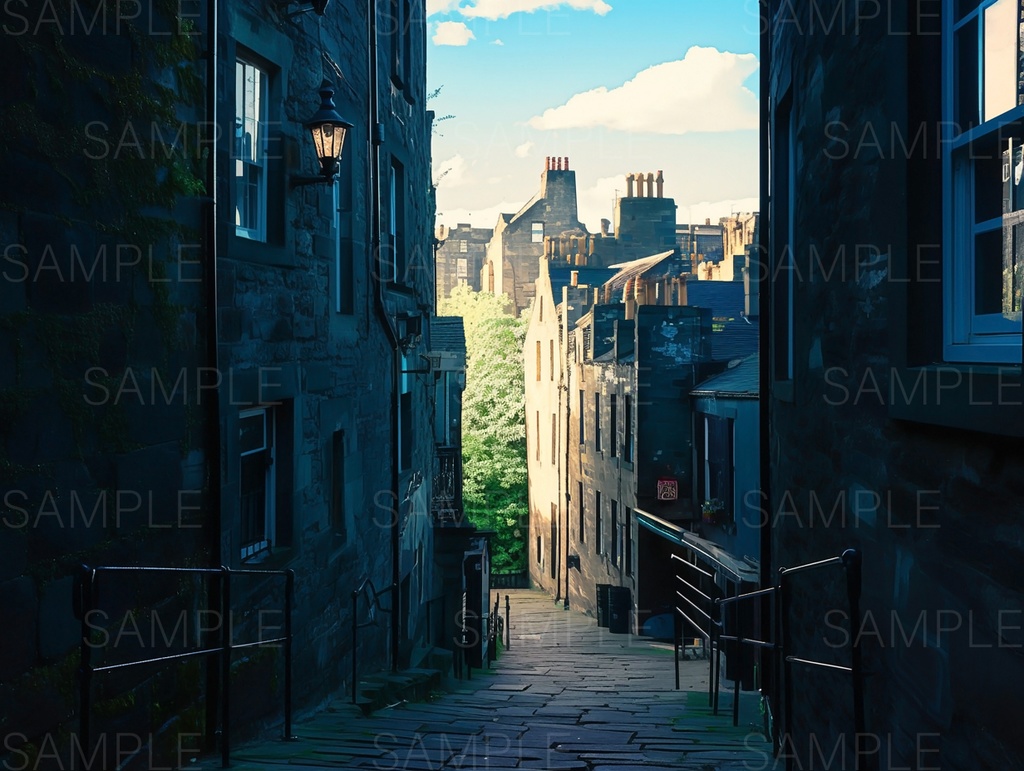 【背景88枚】スコットランド風街並み|Scottish Scenery Pack