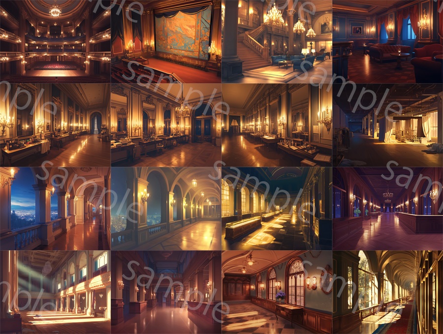 【背景63枚】オペラハウス・劇場|Opera House Pack