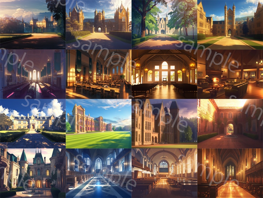 【背景67枚】イギリスのボーディングスクール|寄宿学校(ゲーム / TRPG)