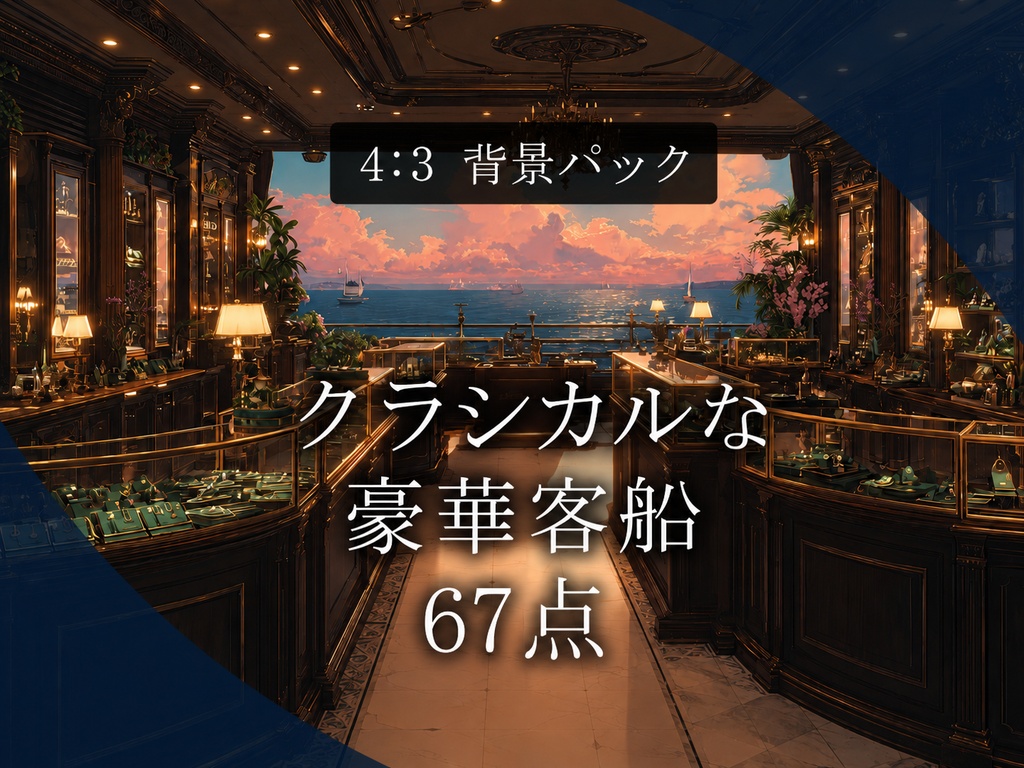 【背景67枚】クラシカルな豪華客船（ゲーム / TRPG）