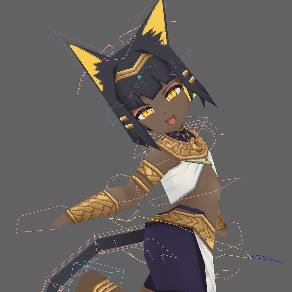 256ニャティ【3Dモデル/リグ】